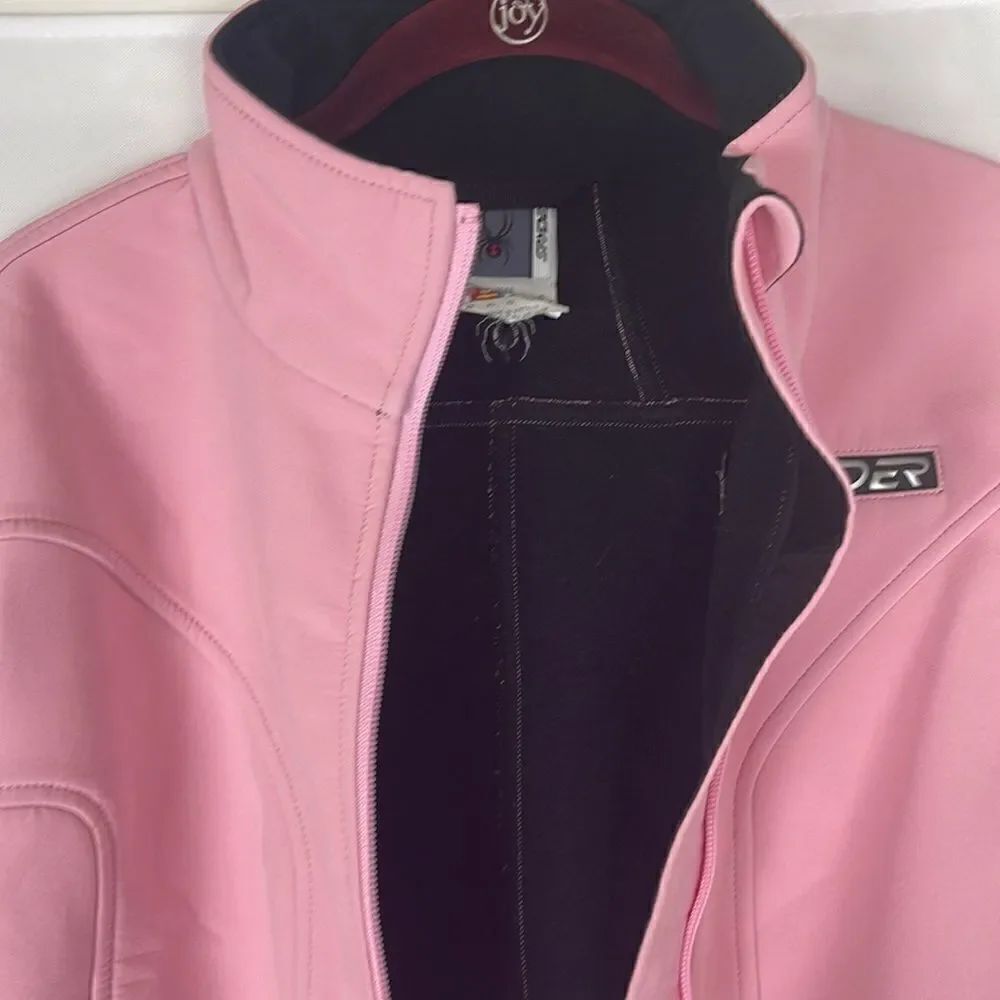 Spyder Pink Jacket Zip Up Size Large - Picture 5 of 9